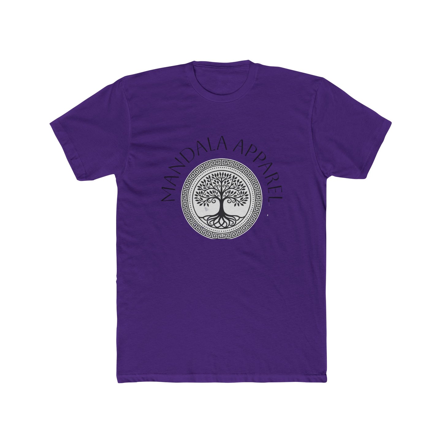 Mandala Tree Unisex Cotton Crew Tee, Spiritual Shirt, Nature Tee, Gift for Yoga Lovers, Boho Apparel, Eco-Friendly Clothing