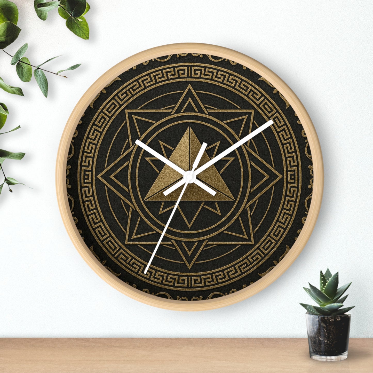 Elegant Geometric Wall Clock - Modern Home Decor, Minimalist Clock, Unique Gift for Housewarming, Office Decor, Stylish Timepiece