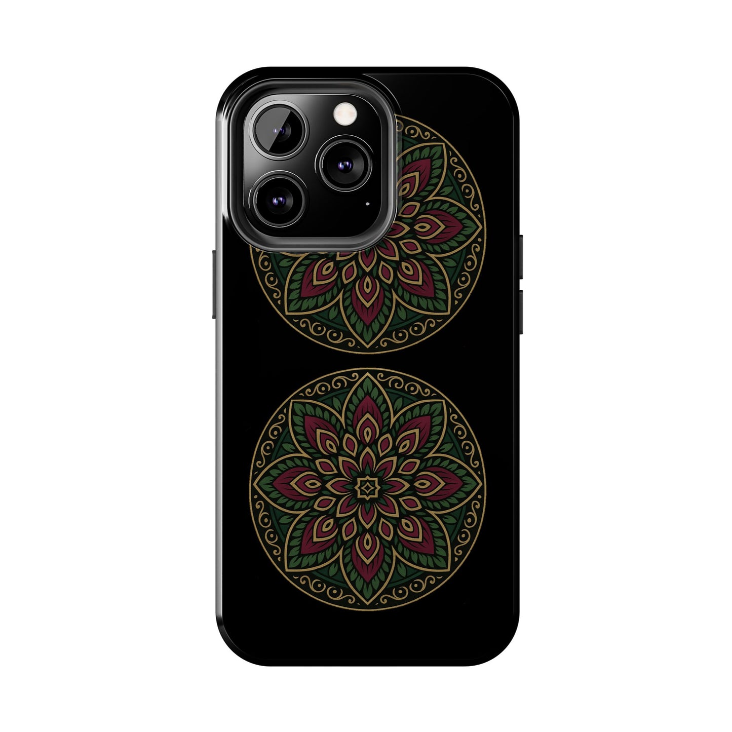 Artistic Phone Case with Mandala Design, Tough Case, Floral Phone Cover, Unique Gift for Her, Stylish Protection