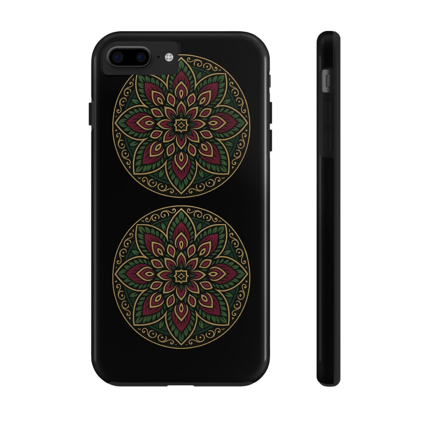 Artistic Phone Case with Mandala Design, Tough Case, Floral Phone Cover, Unique Gift for Her, Stylish Protection