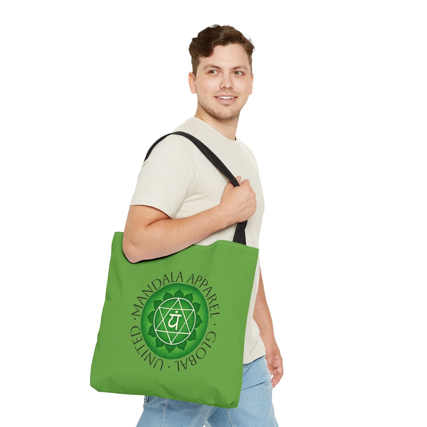 Heart Chakra Tote Bag - Eco-Friendly Yoga Accessory and Gift for Mindfulness