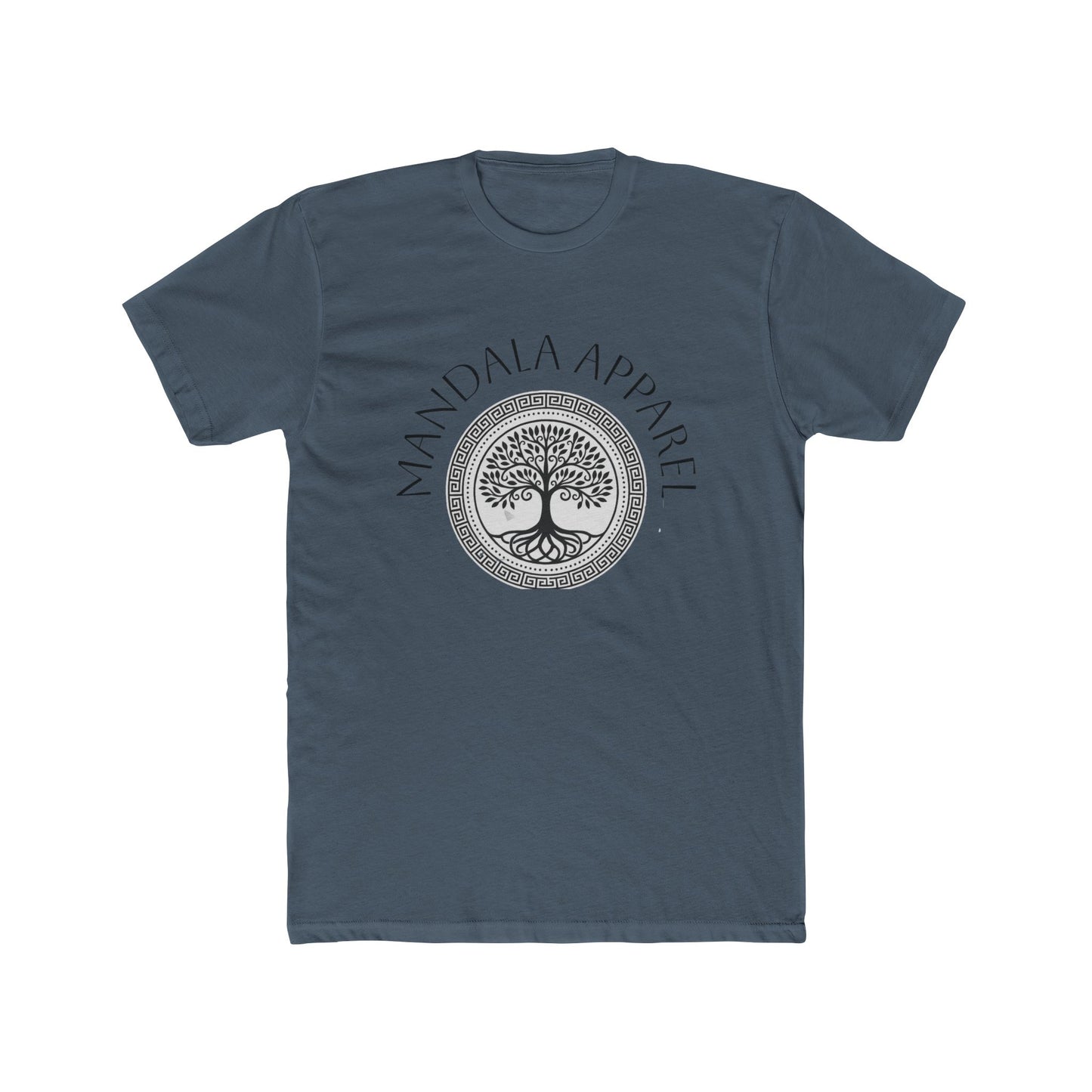 Mandala Tree Unisex Cotton Crew Tee, Spiritual Shirt, Nature Tee, Gift for Yoga Lovers, Boho Apparel, Eco-Friendly Clothing
