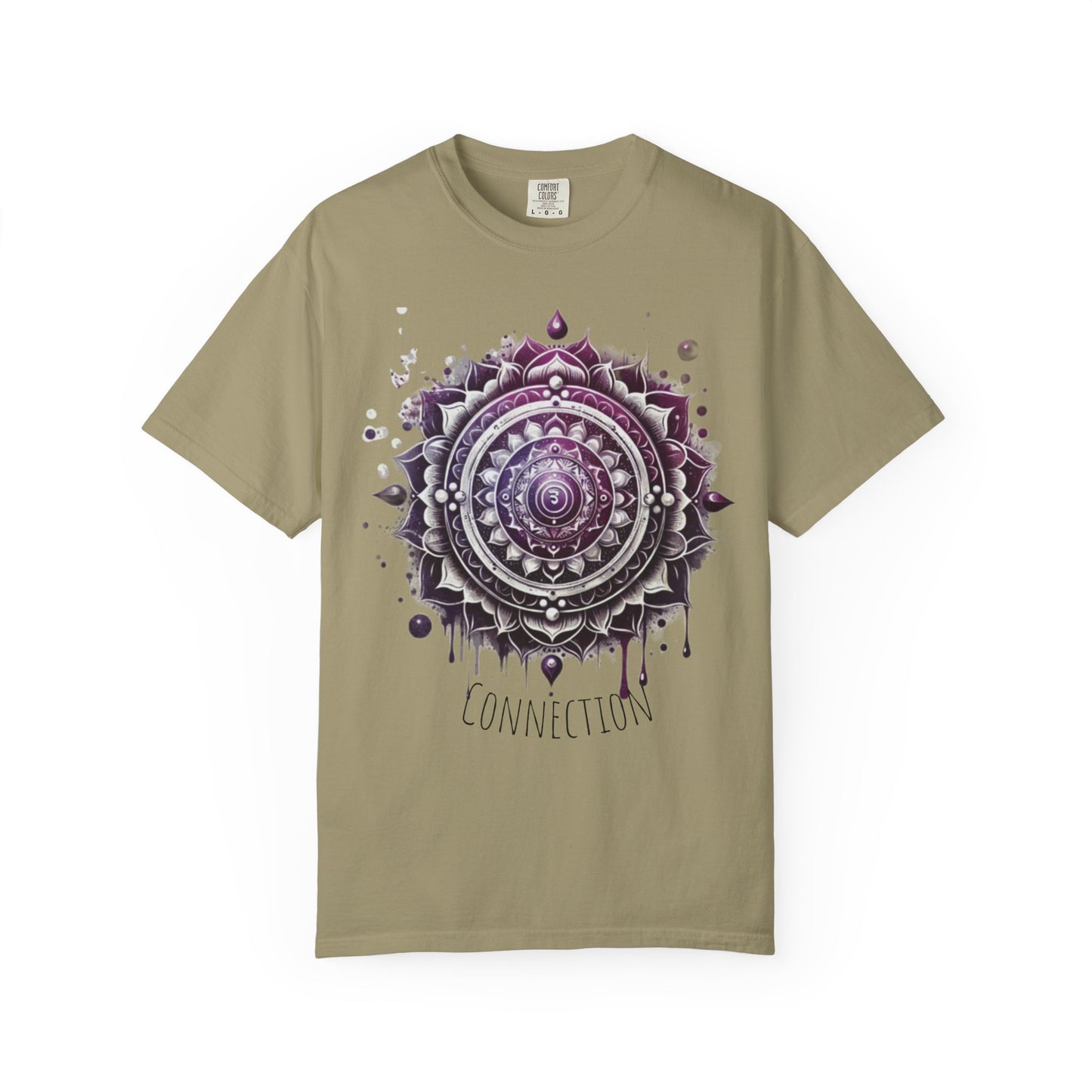 Connection Mandala Unisex Tee, Crown Chakra Spiritual T-Shirt, Mindfulness Apparel, Yoga Clothing, Gift for Her, Meditation Top