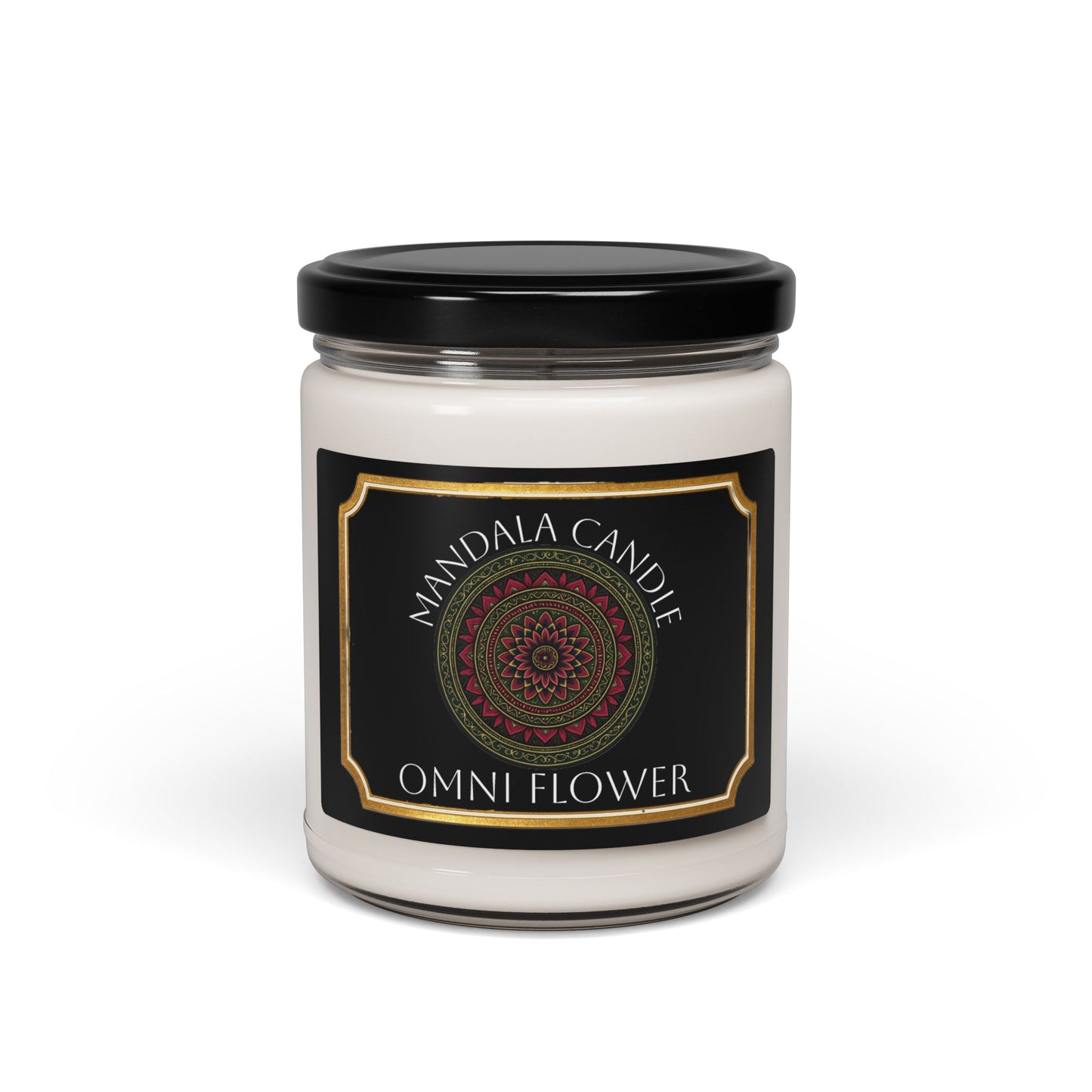 Omni Flower Mandala Scented Soy Candle | Omni Flower | Aromatherapy Relaxation | Home Decor | Gift for All Occasions