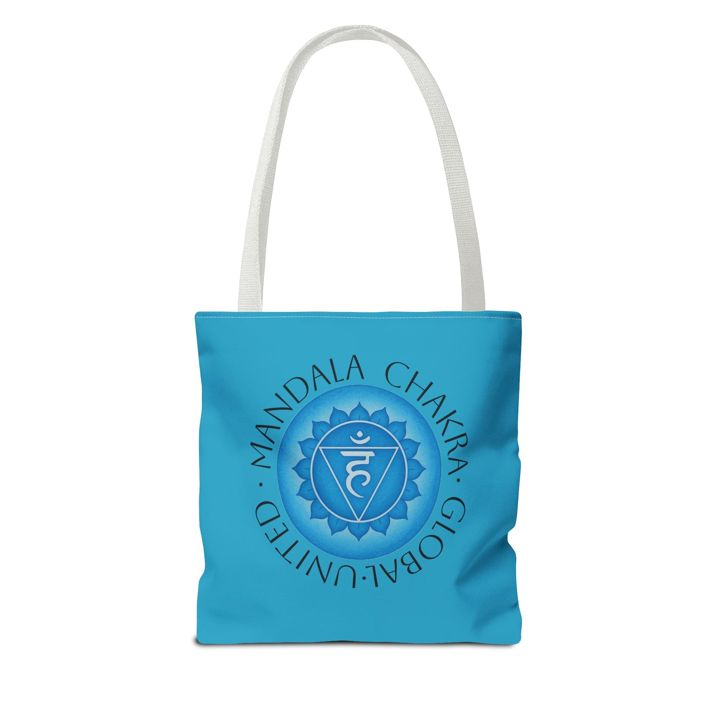 Spiritual Tote Bag - Throat Chakra Yoga Tote, Eco-Friendly Carryall
