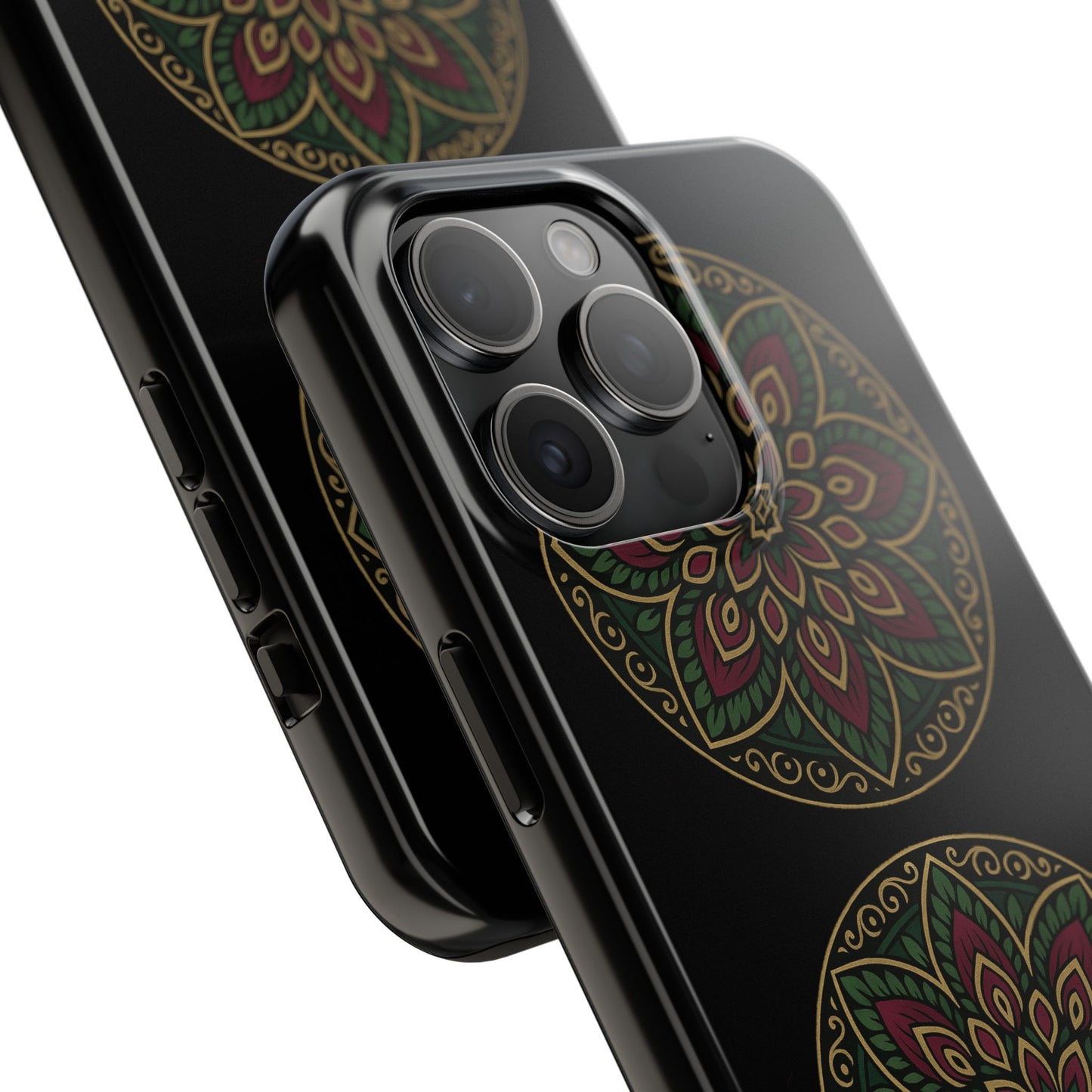 Artistic Phone Case with Mandala Design, Tough Case, Floral Phone Cover, Unique Gift for Her, Stylish Protection