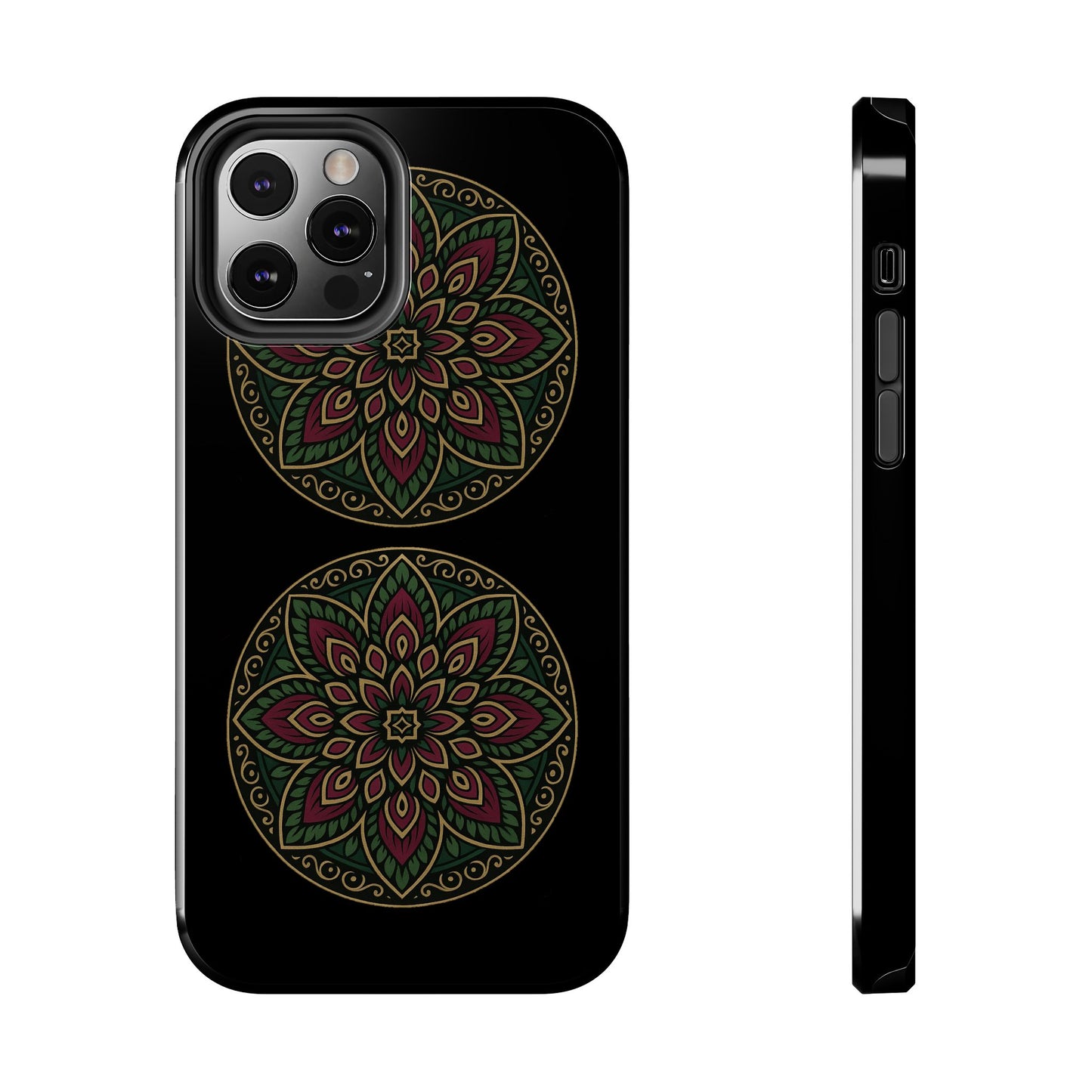 Artistic Phone Case with Mandala Design, Tough Case, Floral Phone Cover, Unique Gift for Her, Stylish Protection