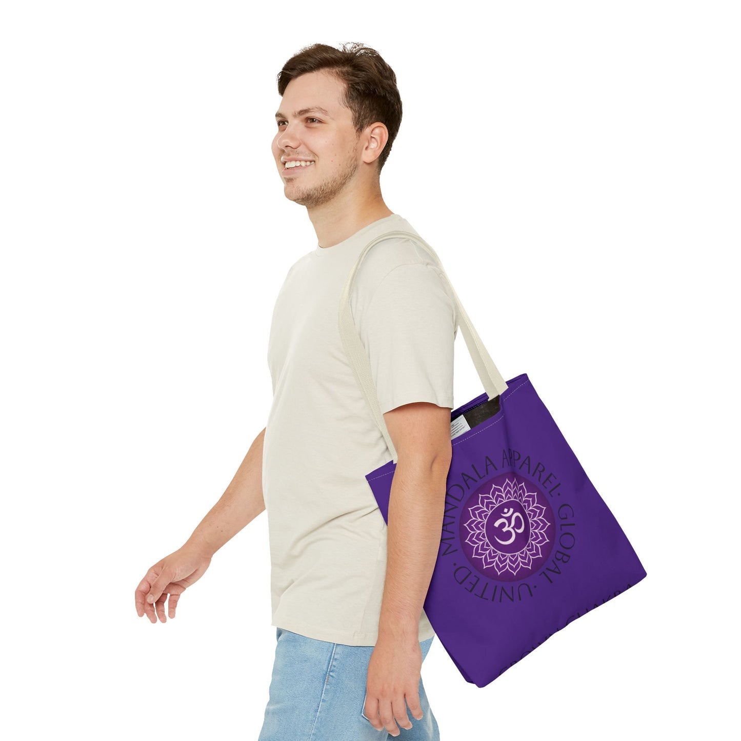 Crown Chakra Tote Bag - Spiritual Eco-Friendly Shopping Bag