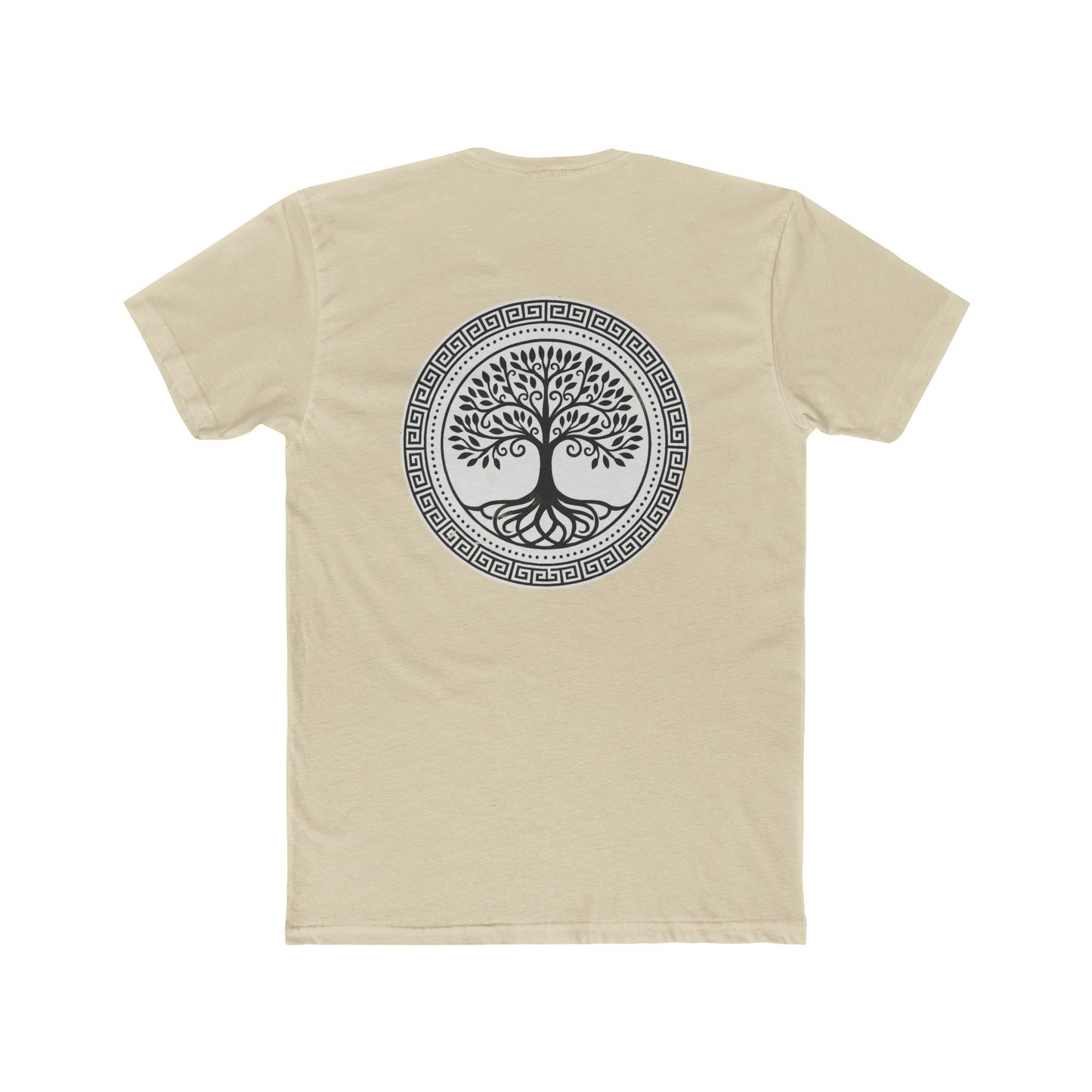 Mandala Tree Unisex Cotton Crew Tee, Spiritual Shirt, Nature Tee, Gift for Yoga Lovers, Boho Apparel, Eco-Friendly Clothing