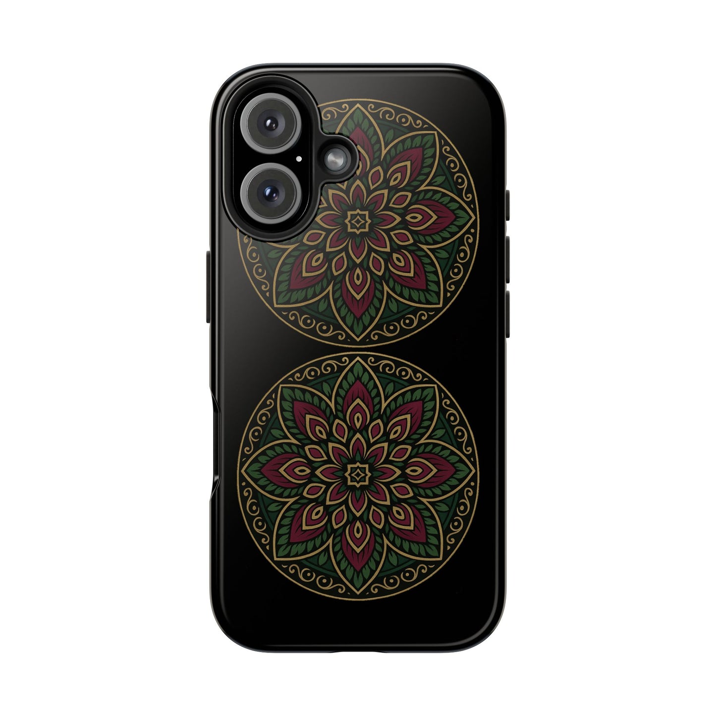 Artistic Phone Case with Mandala Design, Tough Case, Floral Phone Cover, Unique Gift for Her, Stylish Protection