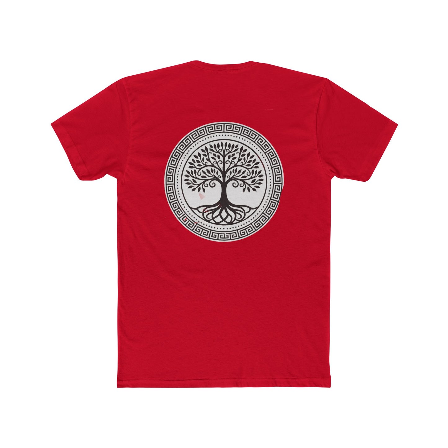 Mandala Tree Unisex Cotton Crew Tee, Spiritual Shirt, Nature Tee, Gift for Yoga Lovers, Boho Apparel, Eco-Friendly Clothing