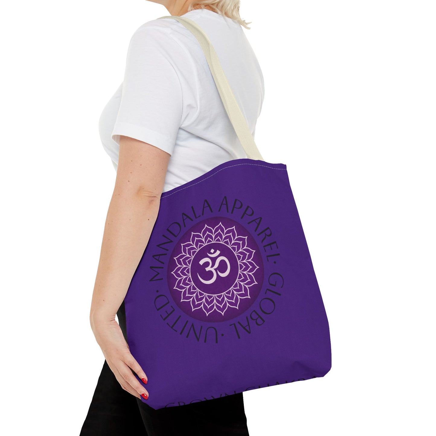 Crown Chakra Tote Bag - Spiritual Eco-Friendly Shopping Bag