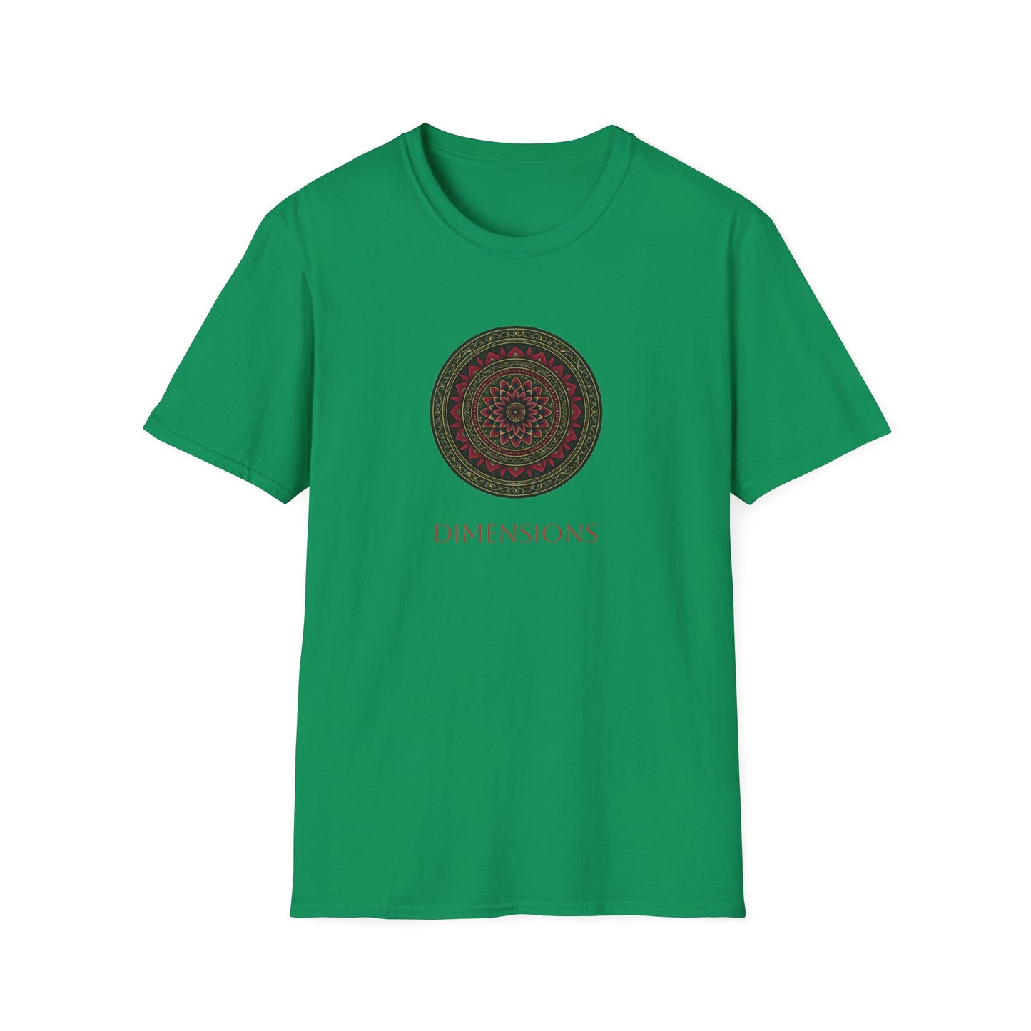 Mandala Pattern Unisex Softstyle T-Shirt, Relaxed Fit Tee, Gift for Meditation Lovers, Casual Wear, Festival Apparel