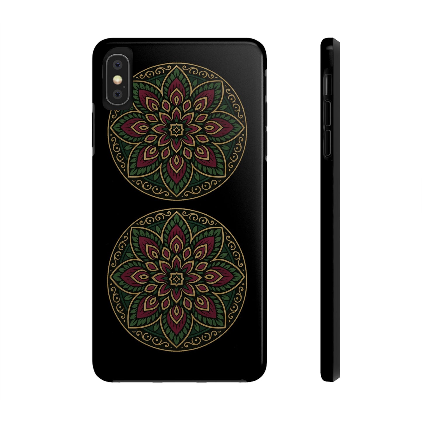 Artistic Phone Case with Mandala Design, Tough Case, Floral Phone Cover, Unique Gift for Her, Stylish Protection
