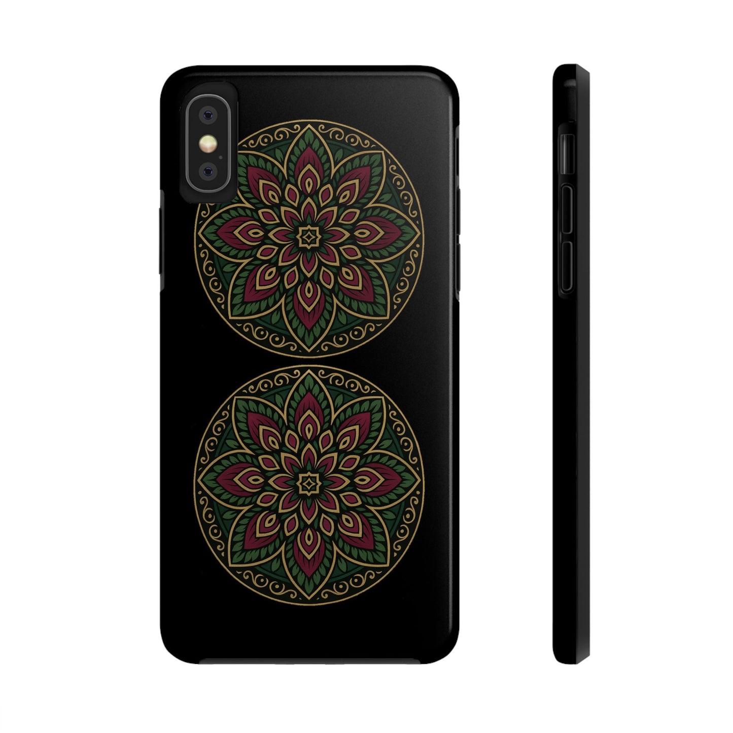 Artistic Phone Case with Mandala Design, Tough Case, Floral Phone Cover, Unique Gift for Her, Stylish Protection