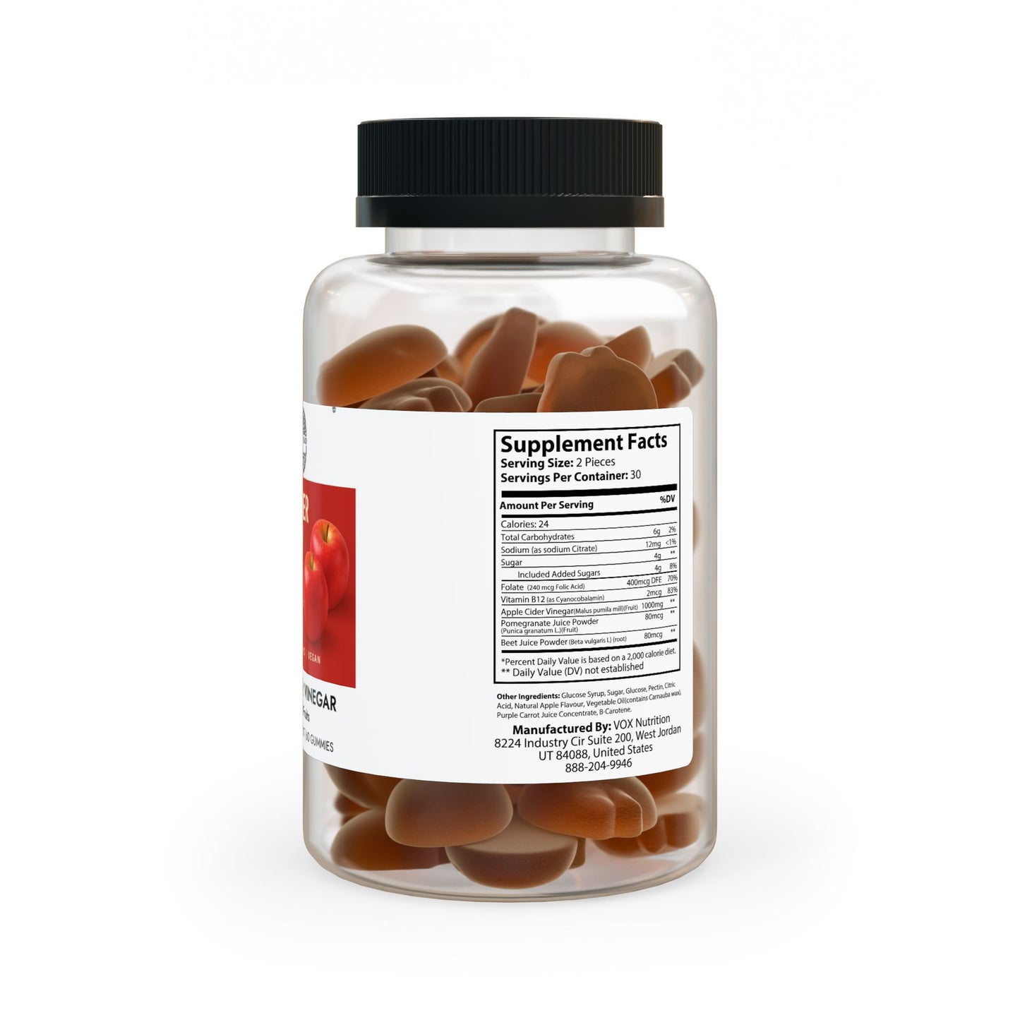 Apple Cider Vinegar Gummies (60 Gummies)