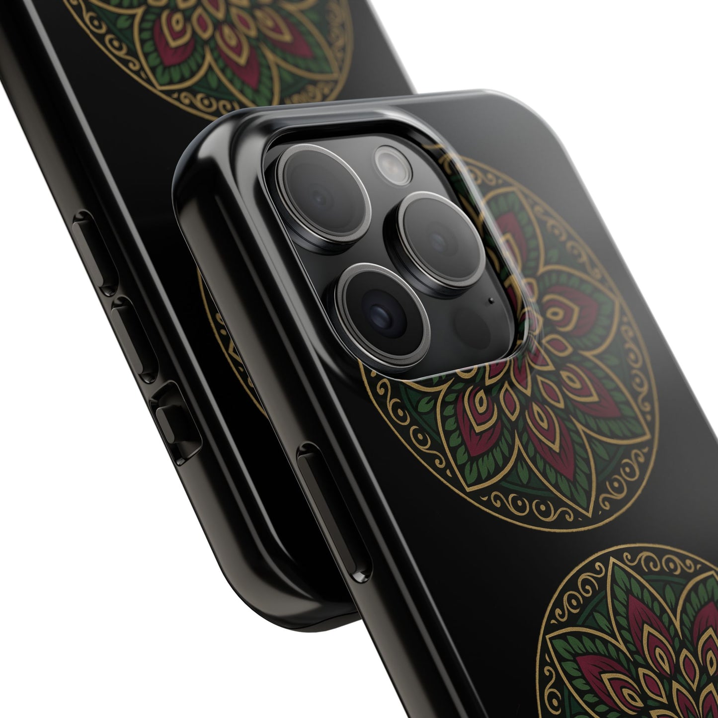 Artistic Phone Case with Mandala Design, Tough Case, Floral Phone Cover, Unique Gift for Her, Stylish Protection