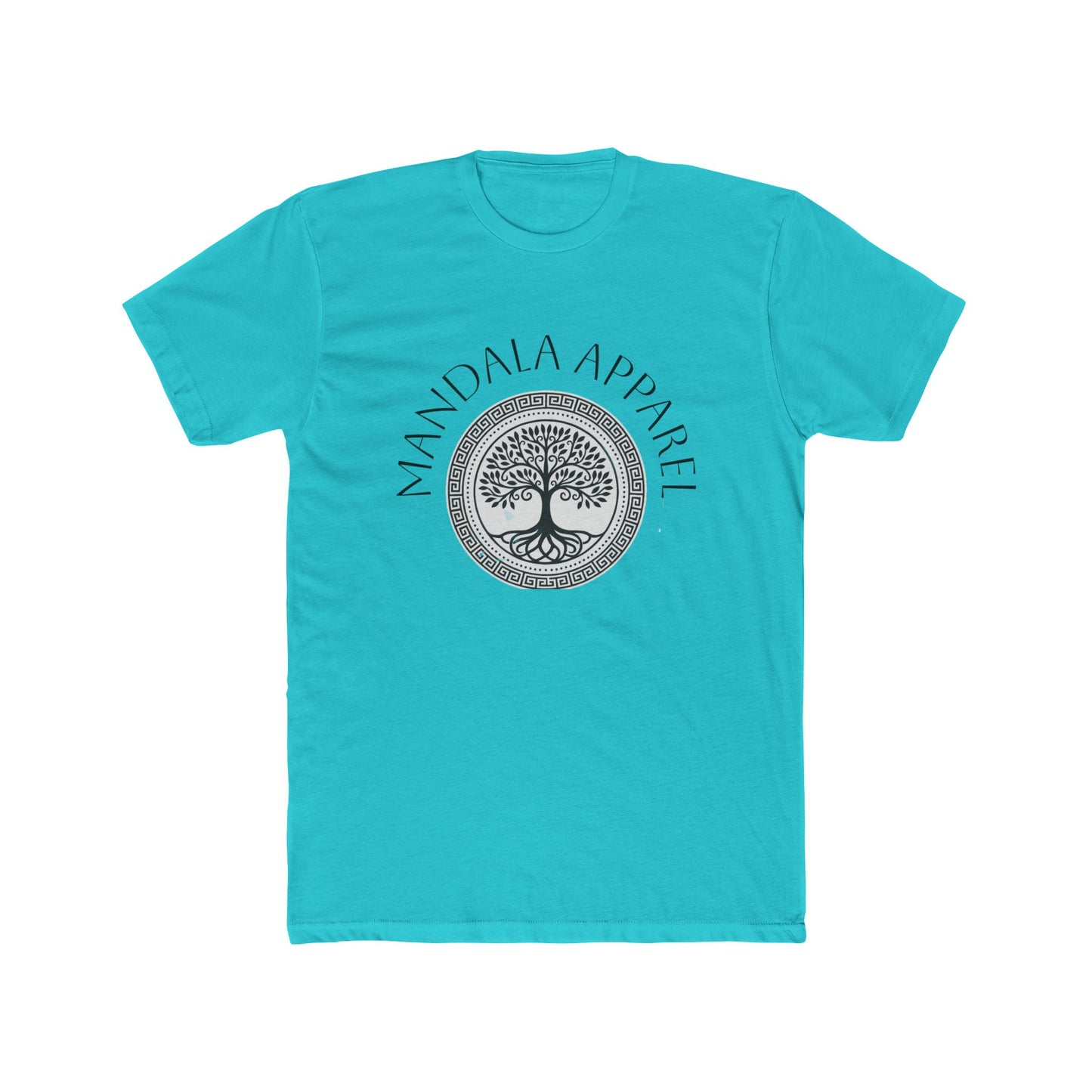 Mandala Tree Unisex Cotton Crew Tee, Spiritual Shirt, Nature Tee, Gift for Yoga Lovers, Boho Apparel, Eco-Friendly Clothing
