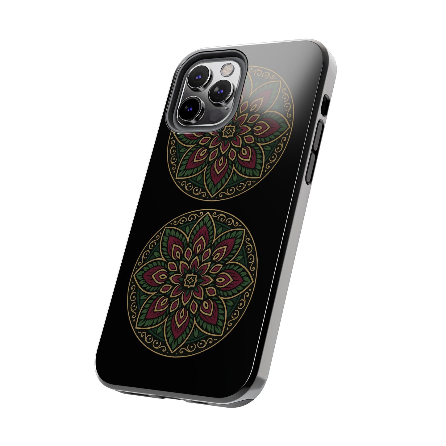 Artistic Phone Case with Mandala Design, Tough Case, Floral Phone Cover, Unique Gift for Her, Stylish Protection