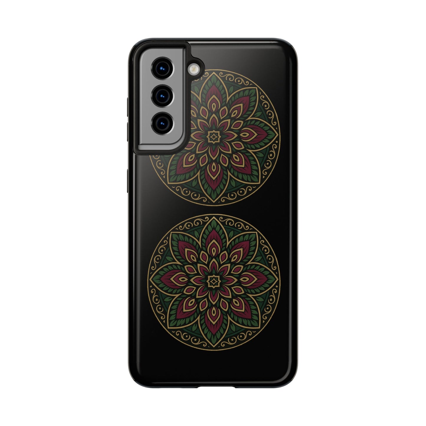 Artistic Phone Case with Mandala Design, Tough Case, Floral Phone Cover, Unique Gift for Her, Stylish Protection