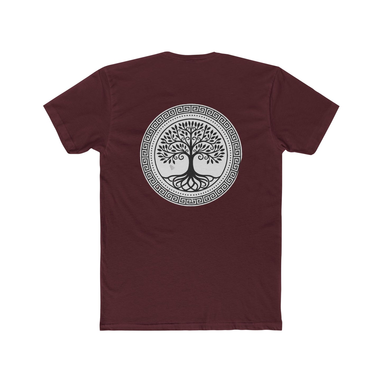 Mandala Tree Unisex Cotton Crew Tee, Spiritual Shirt, Nature Tee, Gift for Yoga Lovers, Boho Apparel, Eco-Friendly Clothing
