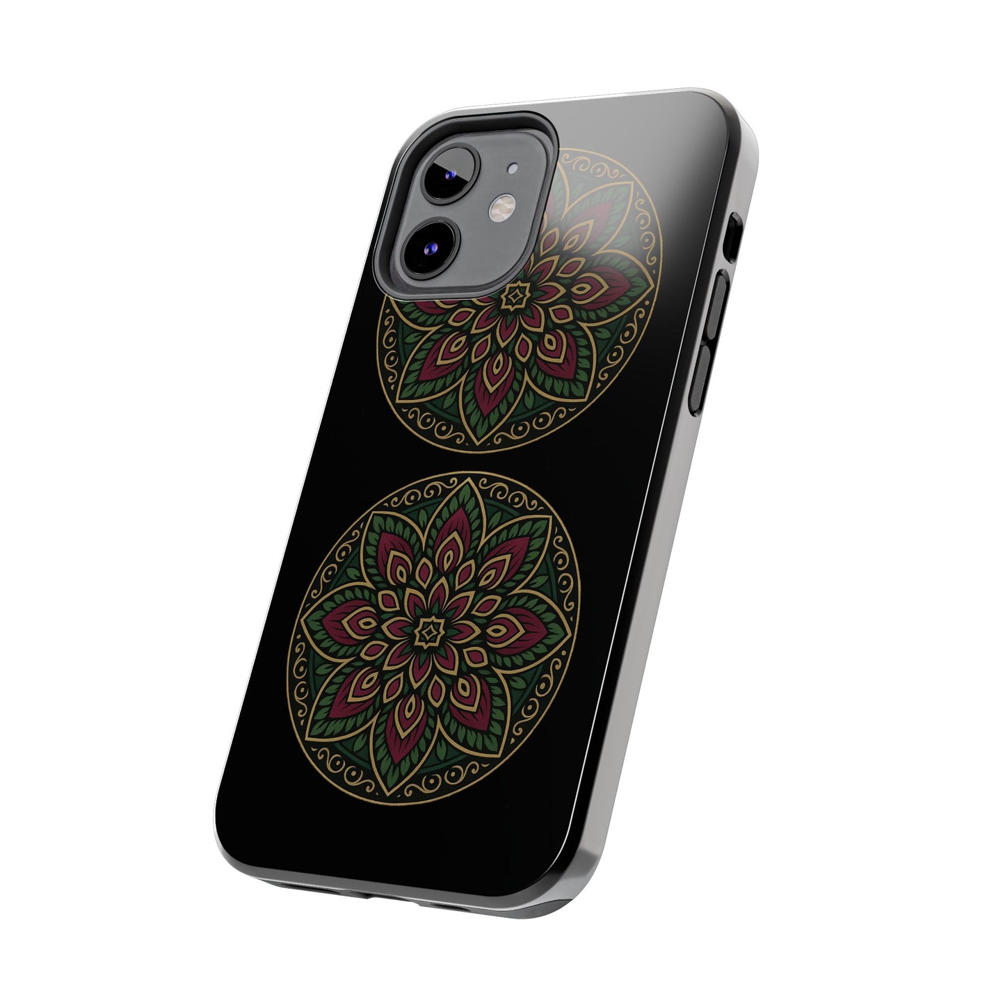 Artistic Phone Case with Mandala Design, Tough Case, Floral Phone Cover, Unique Gift for Her, Stylish Protection
