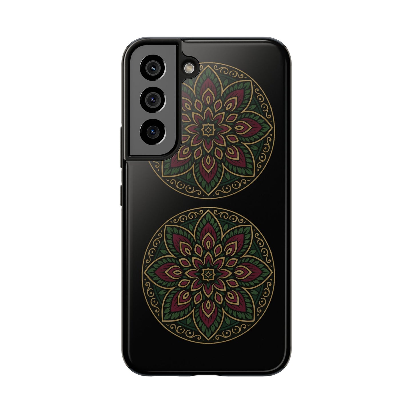 Artistic Phone Case with Mandala Design, Tough Case, Floral Phone Cover, Unique Gift for Her, Stylish Protection