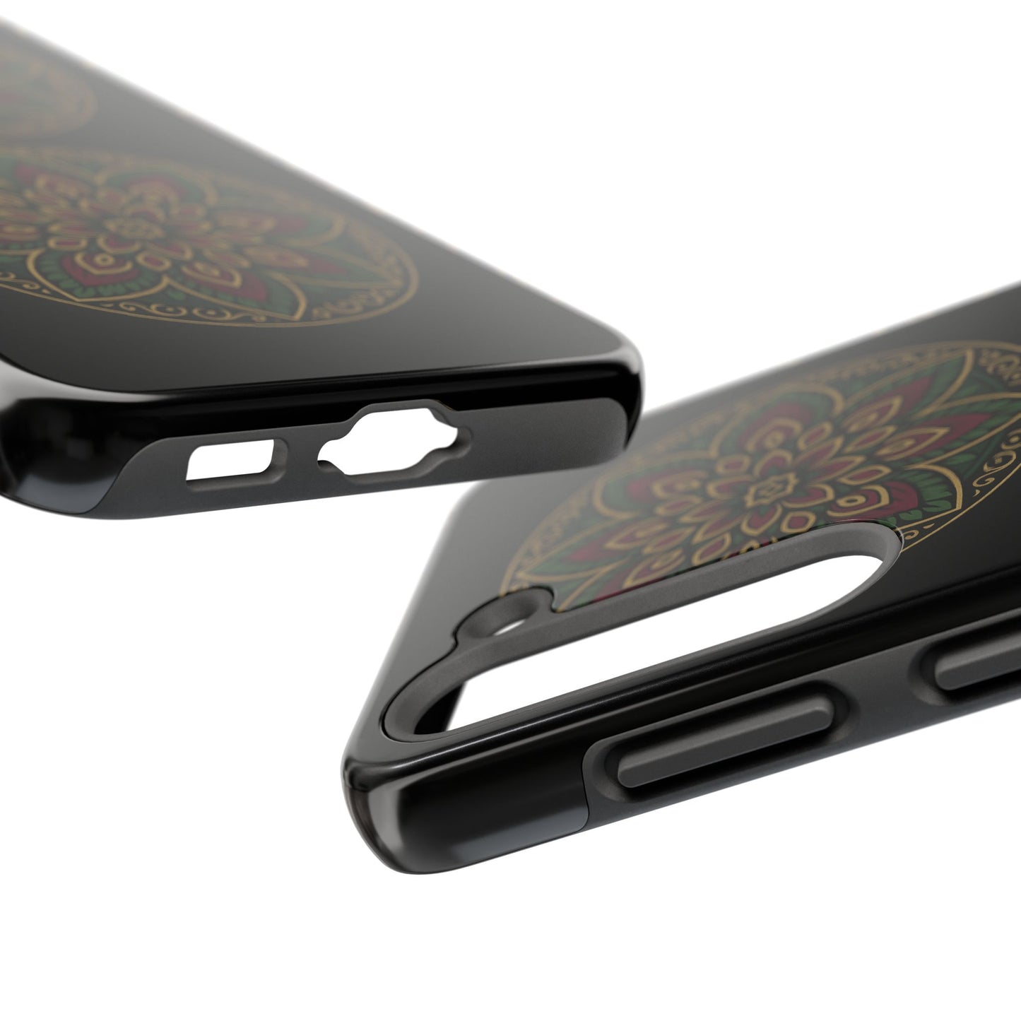 Artistic Phone Case with Mandala Design, Tough Case, Floral Phone Cover, Unique Gift for Her, Stylish Protection