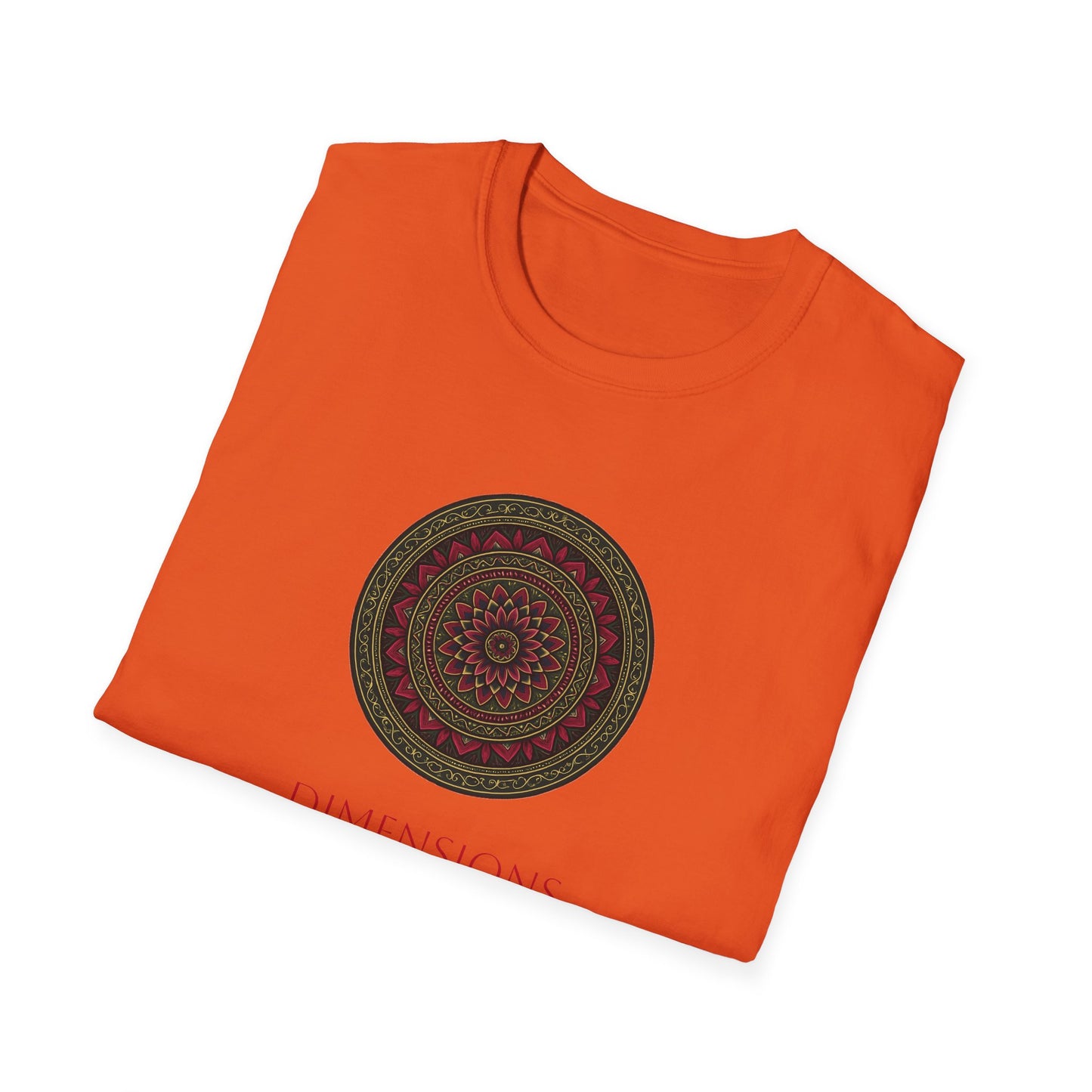 Mandala Pattern Unisex Softstyle T-Shirt, Relaxed Fit Tee, Gift for Meditation Lovers, Casual Wear, Festival Apparel