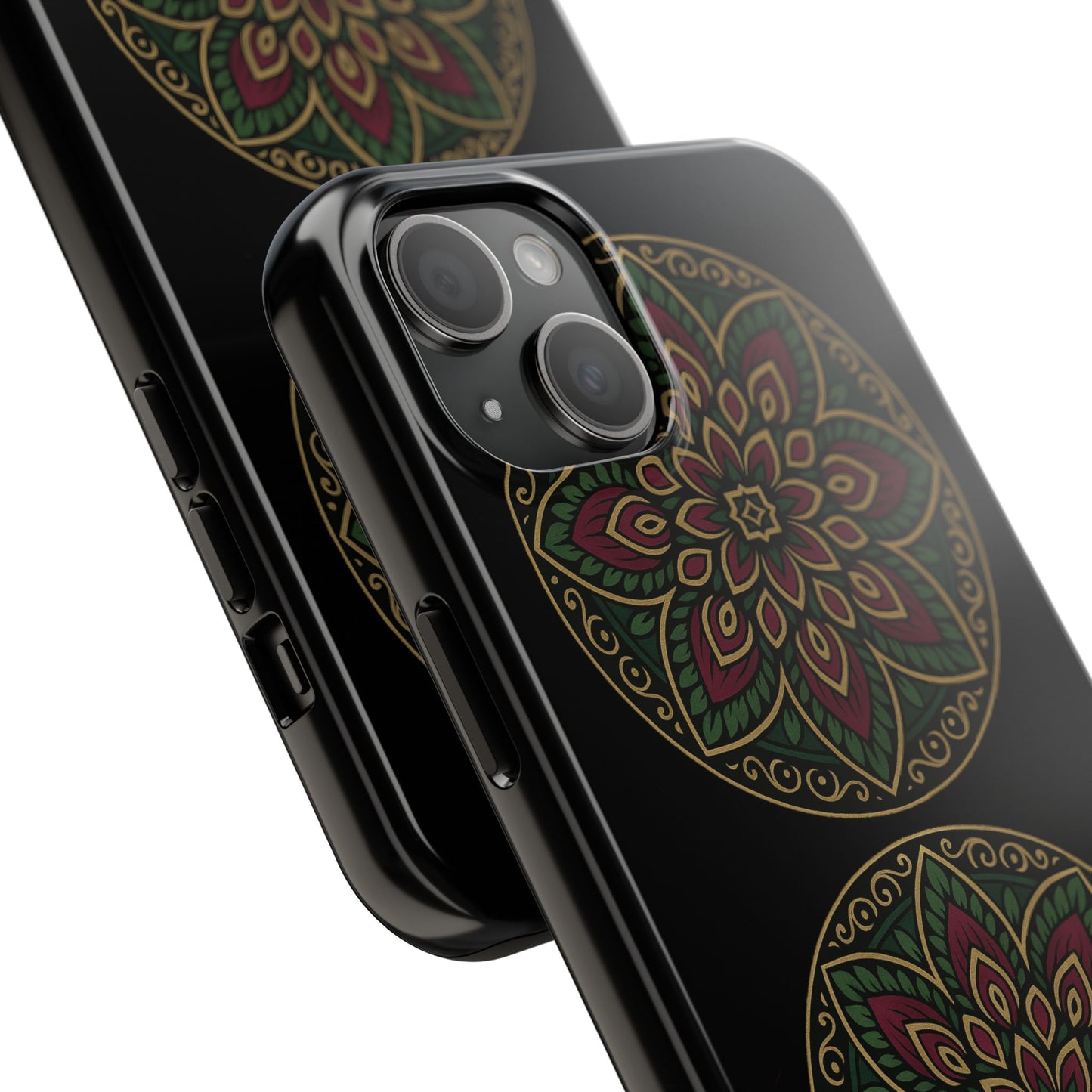 Artistic Phone Case with Mandala Design, Tough Case, Floral Phone Cover, Unique Gift for Her, Stylish Protection