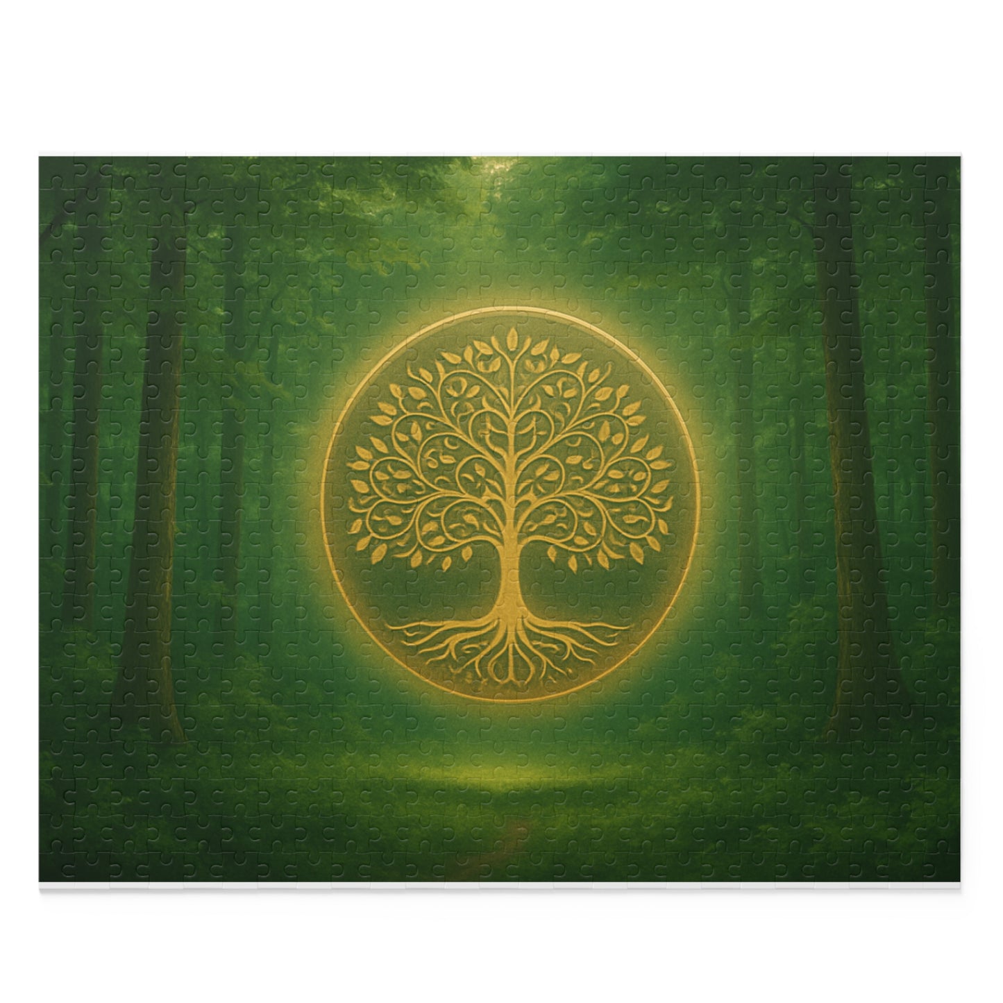 Nature-Inspired Puzzle with Tree Design - 120, 252, 500 Pieces, Mindful Activity, Eco-Friendly Gift, Family Fun, Meditation Enhancer