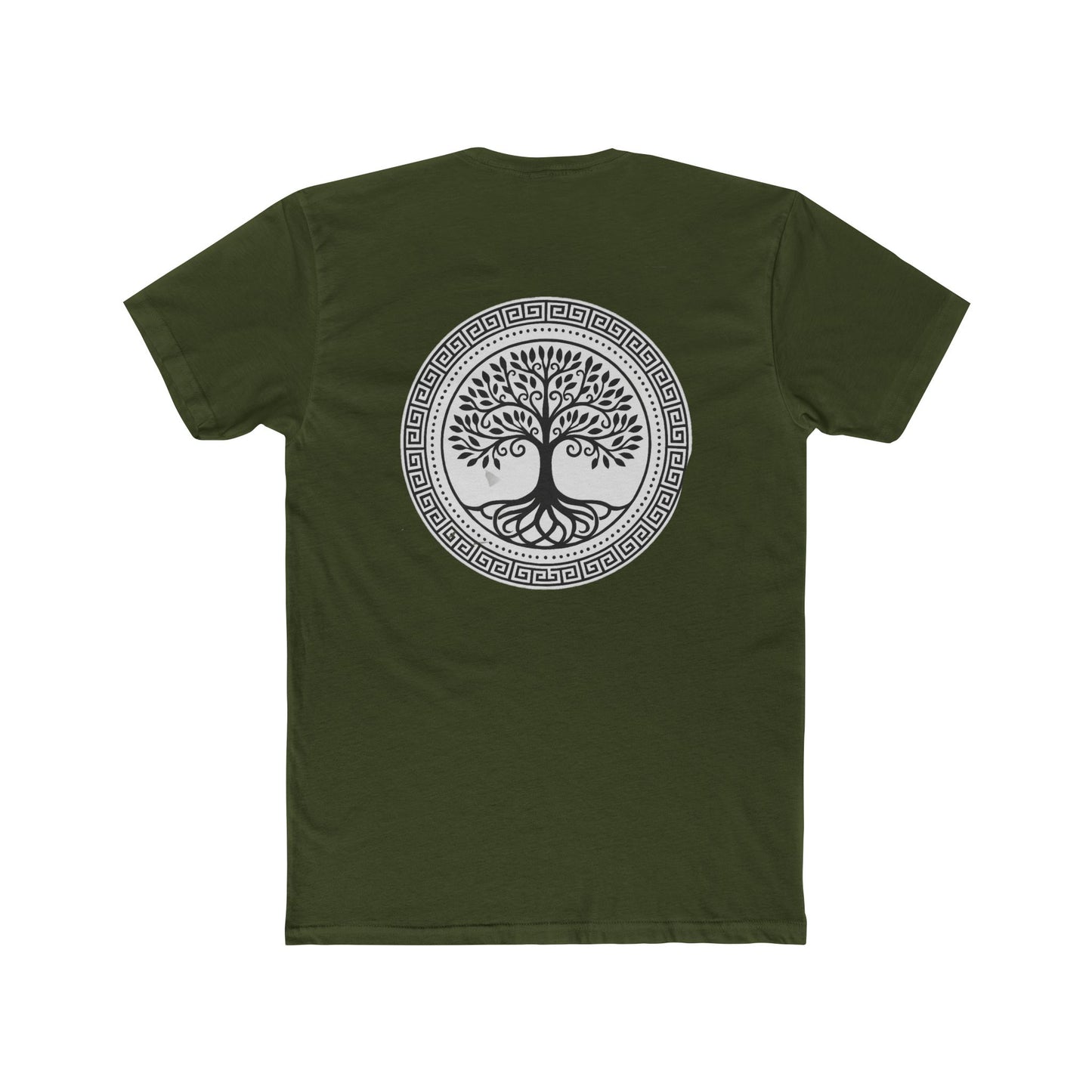Mandala Tree Unisex Cotton Crew Tee, Spiritual Shirt, Nature Tee, Gift for Yoga Lovers, Boho Apparel, Eco-Friendly Clothing