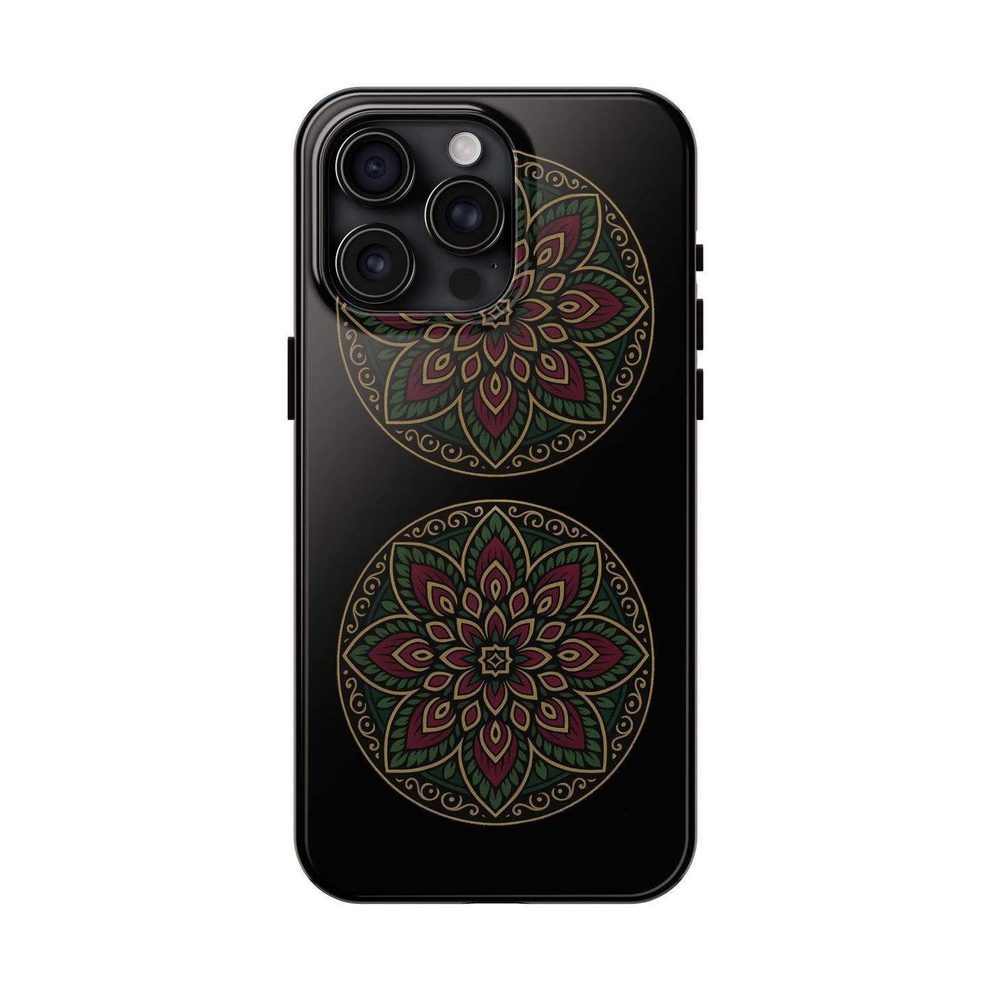 Artistic Phone Case with Mandala Design, Tough Case, Floral Phone Cover, Unique Gift for Her, Stylish Protection