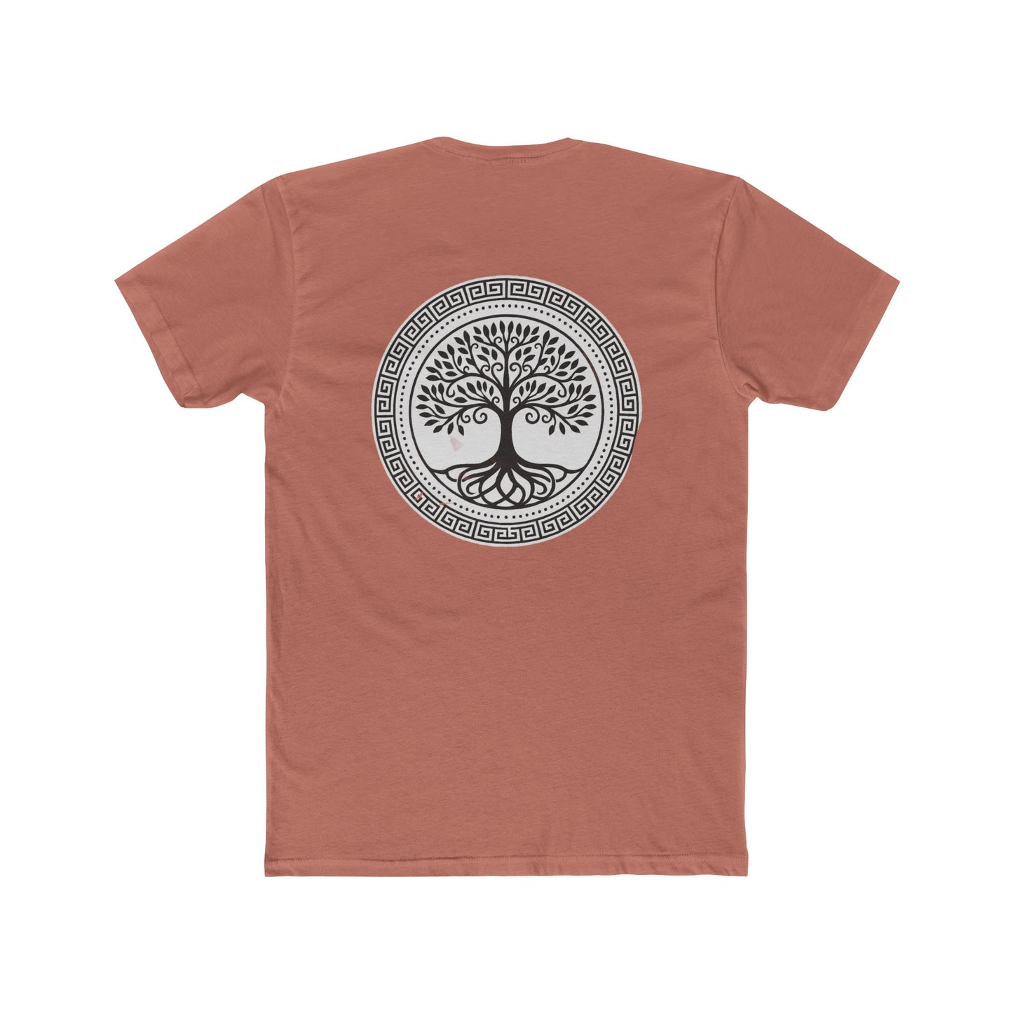 Mandala Tree Unisex Cotton Crew Tee, Spiritual Shirt, Nature Tee, Gift for Yoga Lovers, Boho Apparel, Eco-Friendly Clothing