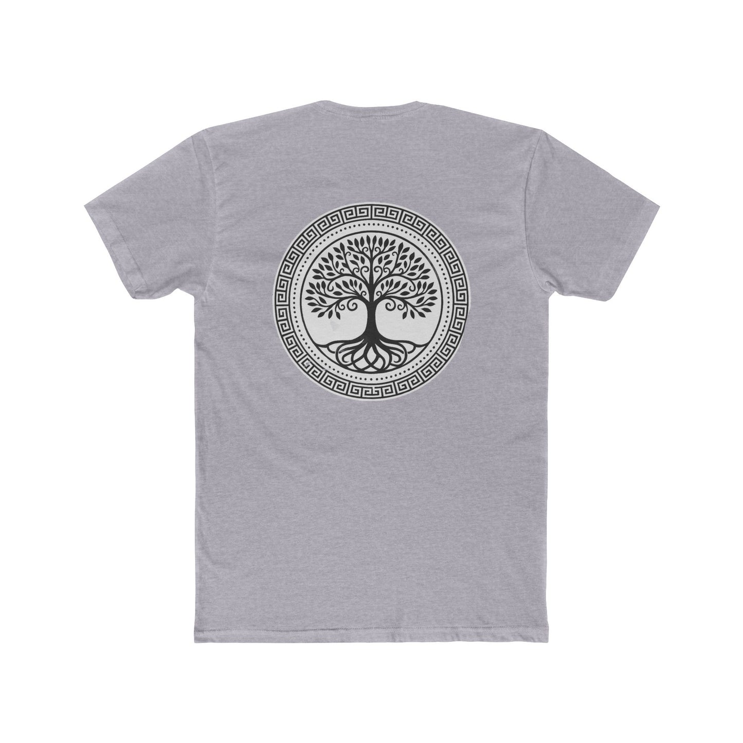Mandala Tree Unisex Cotton Crew Tee, Spiritual Shirt, Nature Tee, Gift for Yoga Lovers, Boho Apparel, Eco-Friendly Clothing