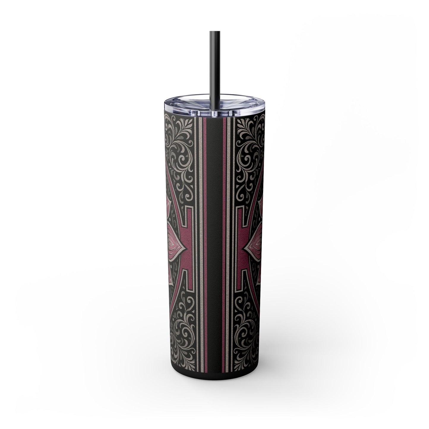 Bohemian Mandala Skinny Tumbler, Perfect for Yoga, Meditation, Gift for Her, Reusable Travel Mug, Spiritual Drinkware