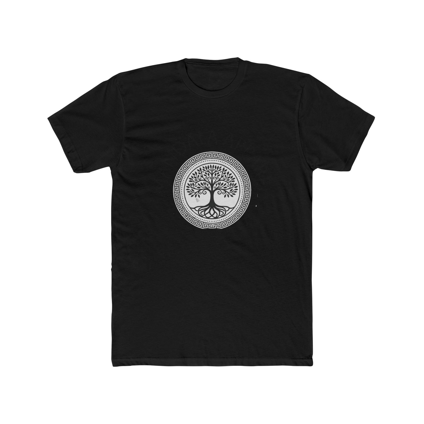 Mandala Tree Unisex Cotton Crew Tee, Spiritual Shirt, Nature Tee, Gift for Yoga Lovers, Boho Apparel, Eco-Friendly Clothing
