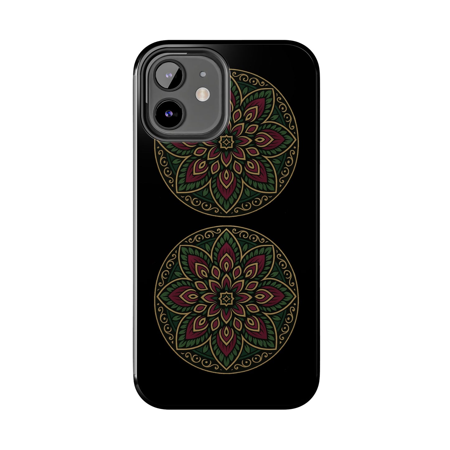 Artistic Phone Case with Mandala Design, Tough Case, Floral Phone Cover, Unique Gift for Her, Stylish Protection