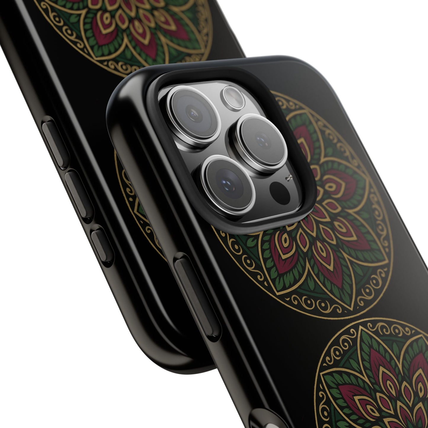 Artistic Phone Case with Mandala Design, Tough Case, Floral Phone Cover, Unique Gift for Her, Stylish Protection