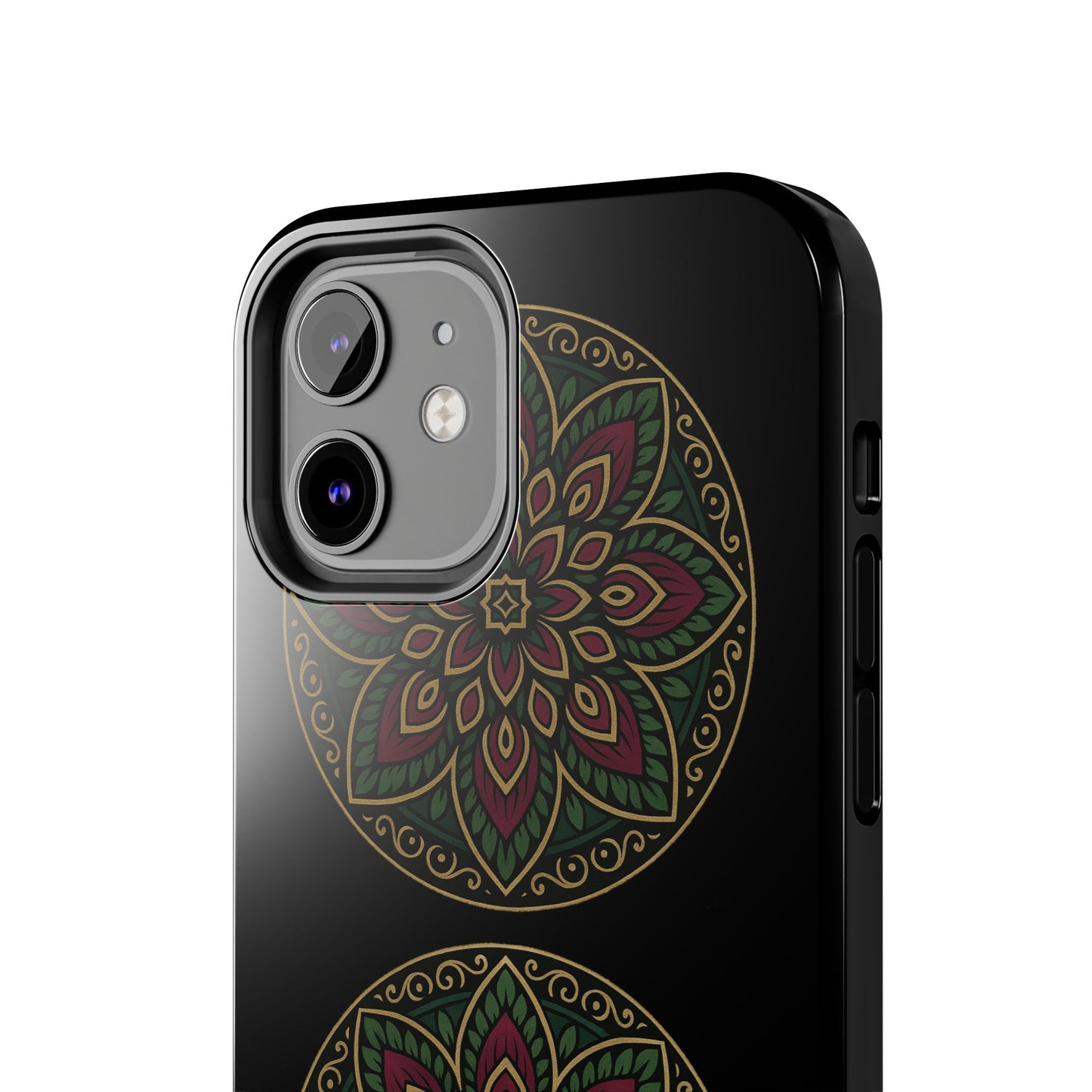 Artistic Phone Case with Mandala Design, Tough Case, Floral Phone Cover, Unique Gift for Her, Stylish Protection