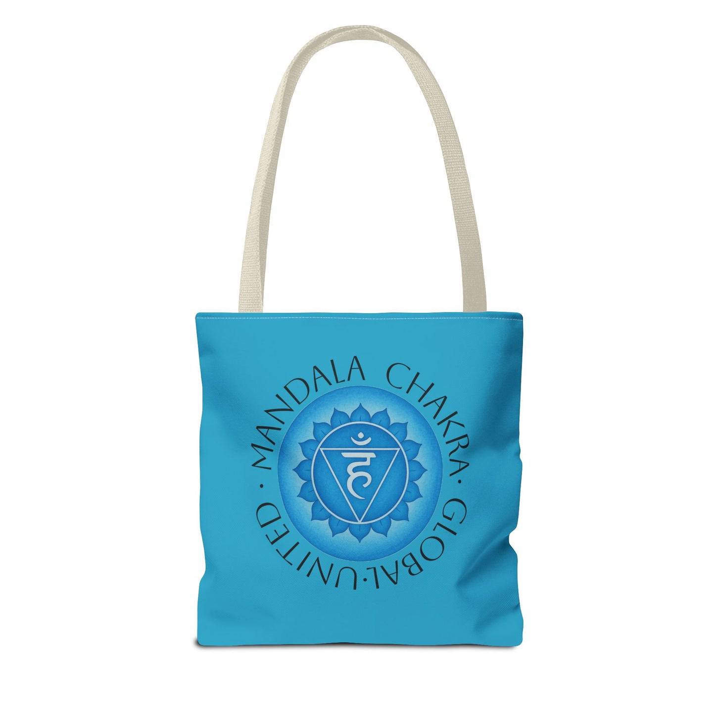Spiritual Tote Bag - Throat Chakra Yoga Tote, Eco-Friendly Carryall