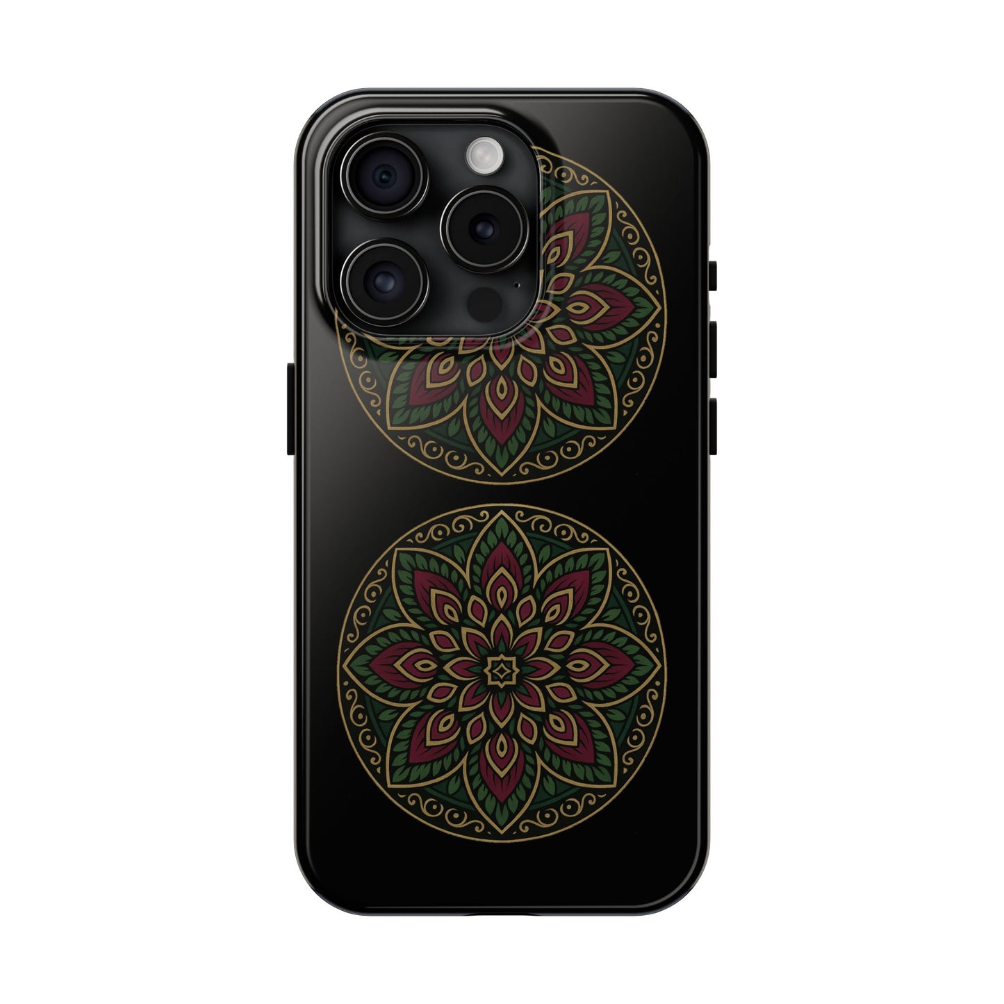 Artistic Phone Case with Mandala Design, Tough Case, Floral Phone Cover, Unique Gift for Her, Stylish Protection