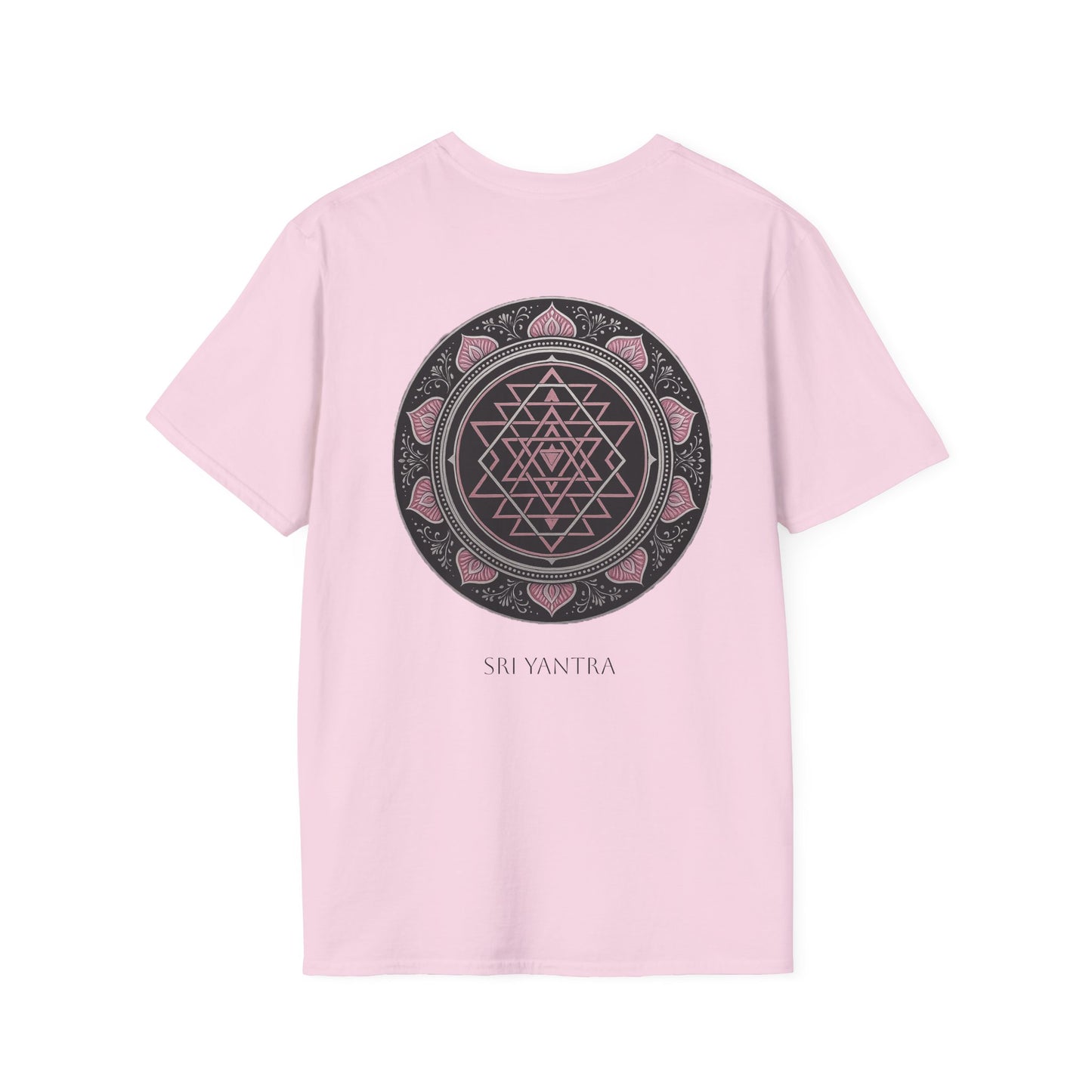 Mandala Design Unisex Softstyle T-Shirt, Bohemian Top, Yoga Apparel, Gift for Him or Her, Spiritual Clothing, Festival Wear