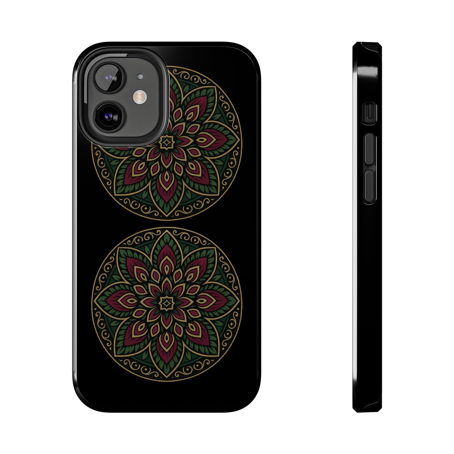 Artistic Phone Case with Mandala Design, Tough Case, Floral Phone Cover, Unique Gift for Her, Stylish Protection