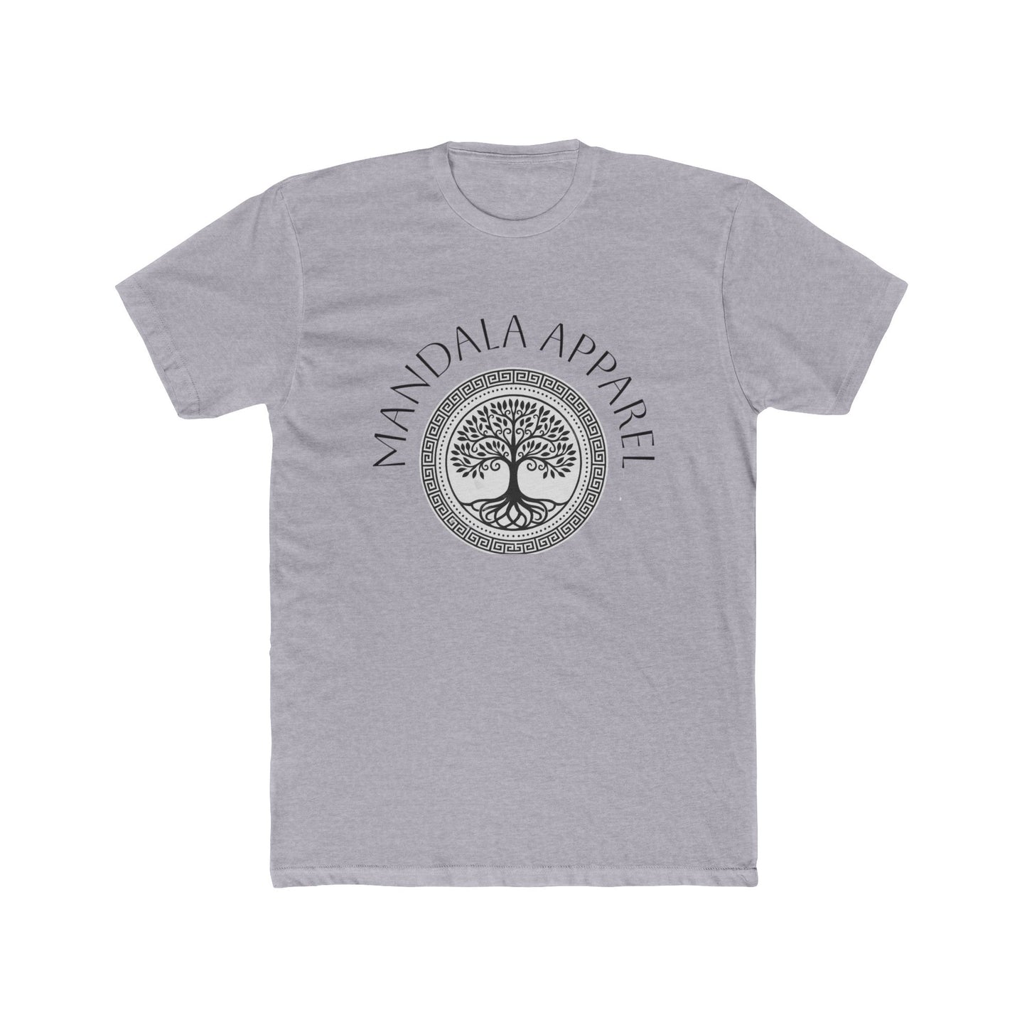 Mandala Tree Unisex Cotton Crew Tee, Spiritual Shirt, Nature Tee, Gift for Yoga Lovers, Boho Apparel, Eco-Friendly Clothing