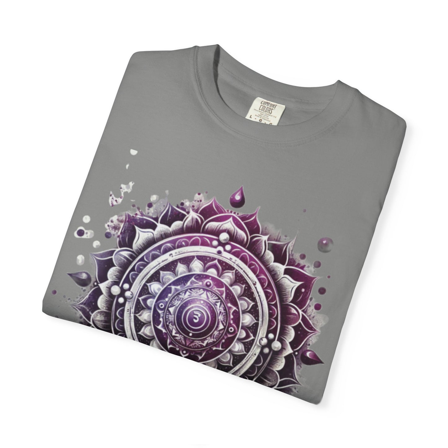 Connection Mandala Unisex Tee, Crown Chakra Spiritual T-Shirt, Mindfulness Apparel, Yoga Clothing, Gift for Her, Meditation Top