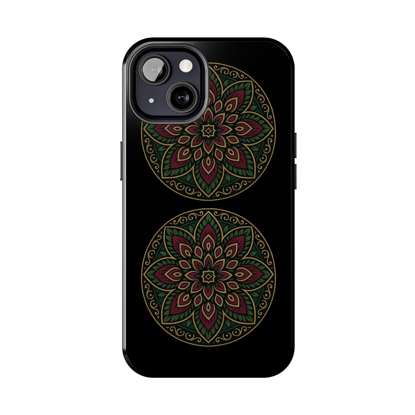 Artistic Phone Case with Mandala Design, Tough Case, Floral Phone Cover, Unique Gift for Her, Stylish Protection