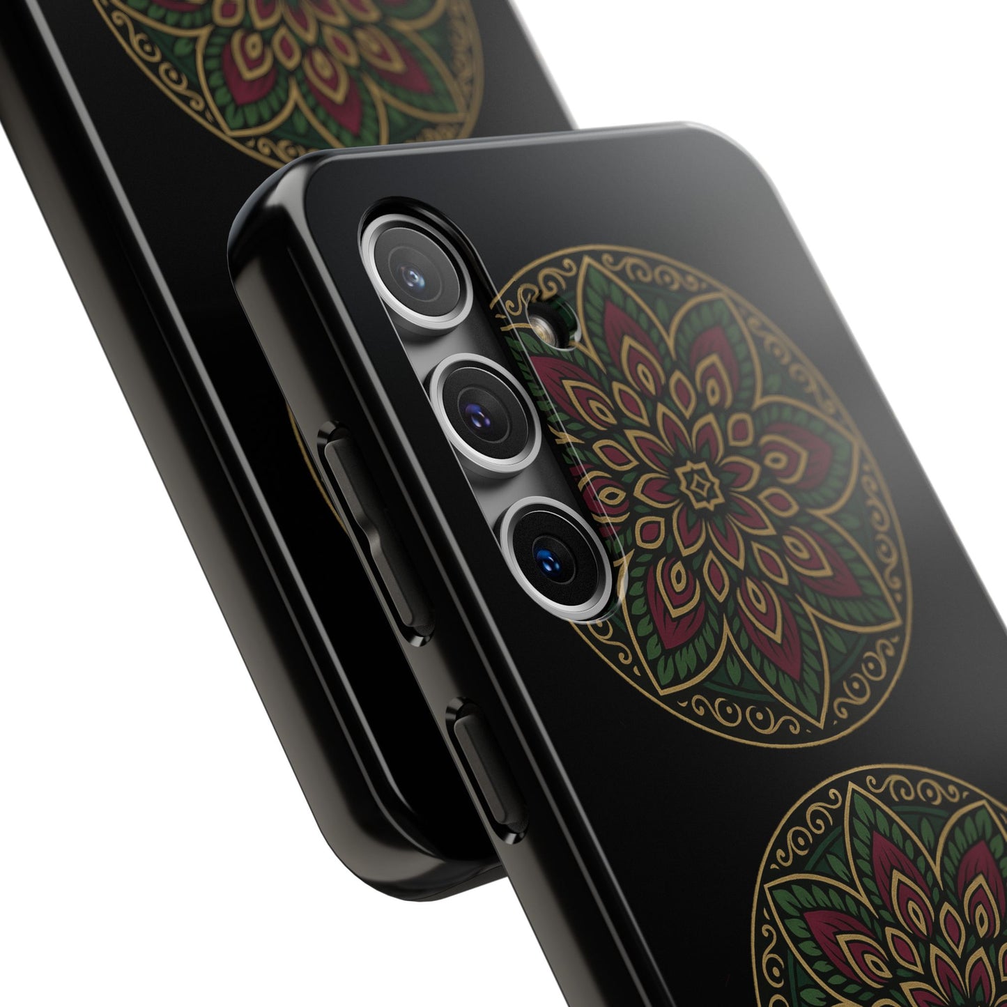 Artistic Phone Case with Mandala Design, Tough Case, Floral Phone Cover, Unique Gift for Her, Stylish Protection