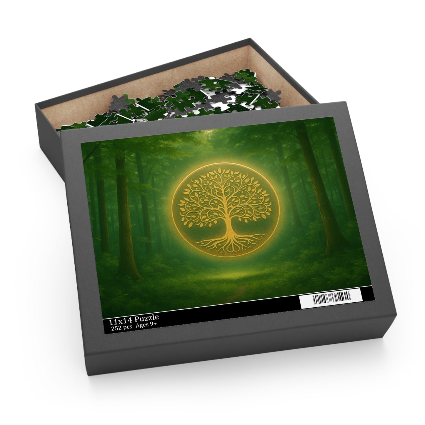 Nature-Inspired Puzzle with Tree Design - 120, 252, 500 Pieces, Mindful Activity, Eco-Friendly Gift, Family Fun, Meditation Enhancer