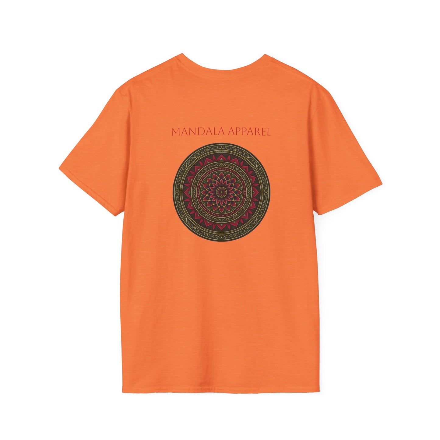 Mandala Pattern Unisex Softstyle T-Shirt, Relaxed Fit Tee, Gift for Meditation Lovers, Casual Wear, Festival Apparel